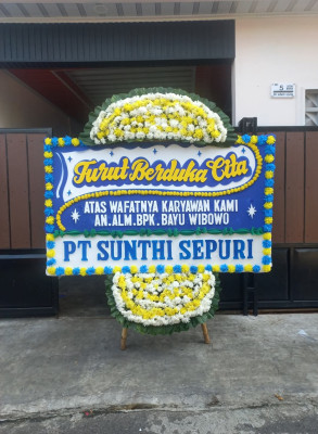 Papan Bunga Duka di Kertajaya